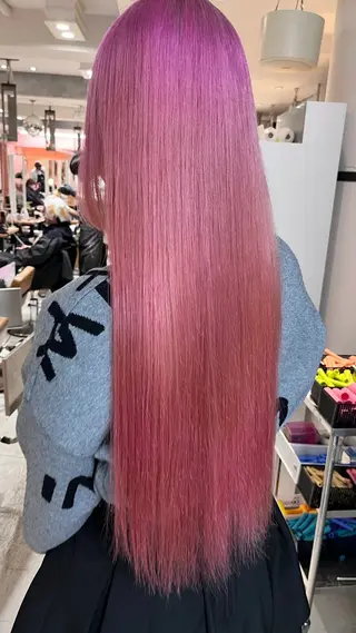 ロング カラー 🦋韓国ヘア💙 RUNAのヘアスタイル
