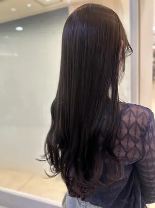 ロング カラー 艶質改善/縮毛矯正 ササキナツミのヘアスタイル