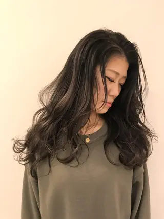ロング カラー シールエクステ⭐️ オオミタクヤのヘアスタイル