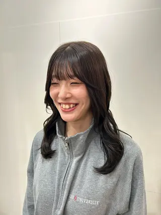 セミロング カラー 透明感似合わせカラー 🍀あかり🍀のヘアスタイル