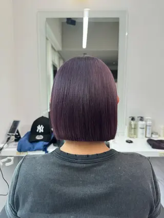 ショート カラー ヘアアレンジ flammeum所属・ハイトーン/ボブ /misakiのヘアスタイル