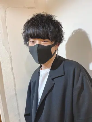 ショート パーマ メンズ 小川 美奈のヘアスタイル