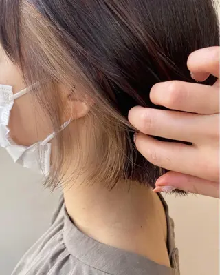 ミディアム 藤原 侑香のヘアスタイル