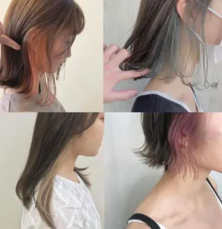 ミディアム 縮毛矯正☆白髪ぼかし 専門ゆうぞうのヘアスタイル