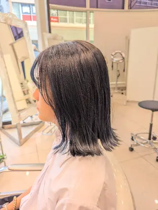 ミディアム カラー 髪質改善カラー特化 上村保幸のヘアスタイル