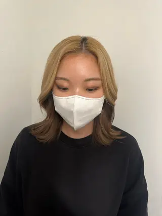 ミディアム Hana ハイトーン🕯🩰のヘアスタイル