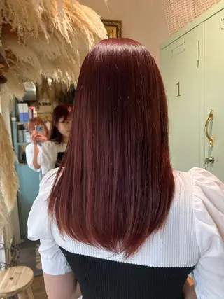 ロング 朝が楽になる艶髪縮毛 ✨中稲明梨のヘアスタイル