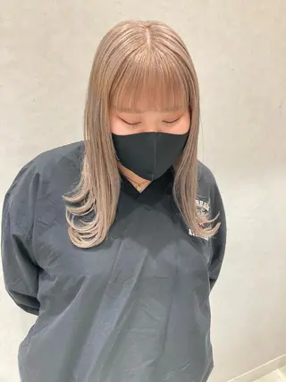 ミディアム カラー nono/パーマ /顔まわりカット🐈のヘアスタイル