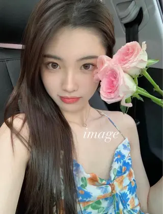 ロング 🐈⬛韓国ヘア カノン♥️のヘアスタイル