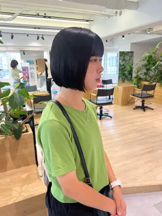 ミディアム 田中 愛梨のヘアスタイル