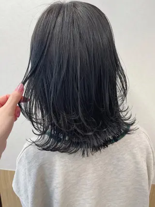 ミディアム カラー パーマ ヘアアレンジ Riposo.所属・✨艶髪✨ 奈須晴香のヘアスタイル