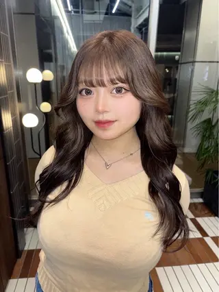 ロング カラー 名古屋栄カラーモデル sayoのヘアスタイル