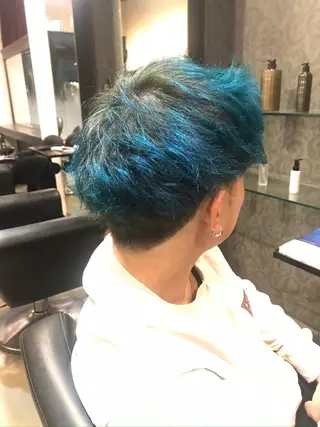 ショート カラー メンズ 縮毛矯正専門店店長 佐々木動画モデル募集のヘアスタイル