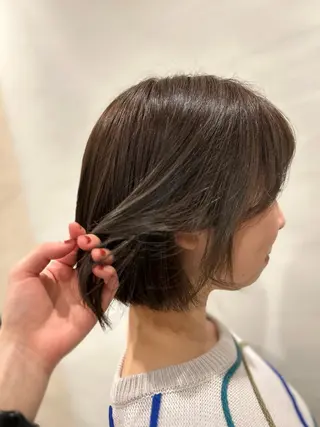 ショート カラー 日南乃/柔らか ブラウンカラーのヘアスタイル