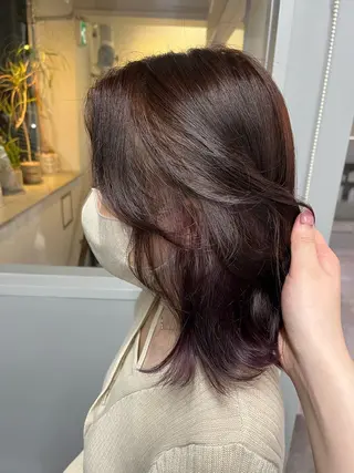 ミディアム un le pont  西梅田所属・himeka🐰 西梅田美容室のヘアスタイル
