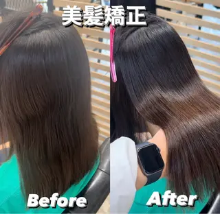 ミディアム ひろし/髪質改善/ 縮毛矯正/上品✨のヘアスタイル