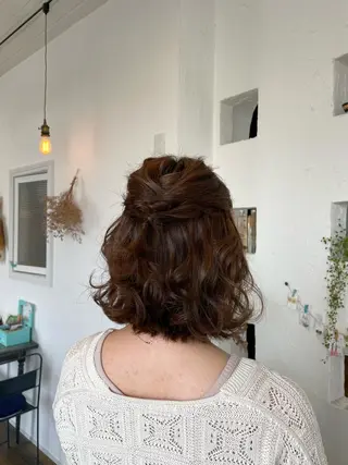 ヘアアレンジ 🌸小掛🌸 豊橋外国人風カラーのヘアスタイル