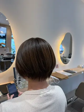 ショート カラー レイヤー/透明感/髪 質改善/メンズ/佐藤のヘアスタイル