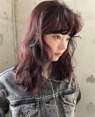 セミロング カラー sano rikitoのヘアスタイル
