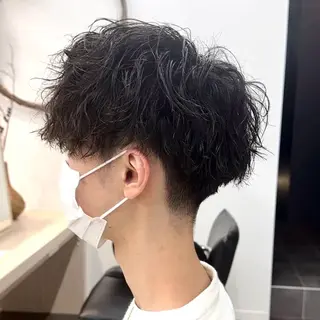 パーマ メンズ かどたはるな レイヤー/パーマのヘアスタイル