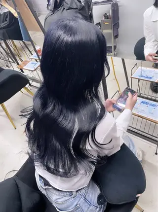 ロング カラー 札幌パーマ レイヤー/後藤海音のヘアスタイル