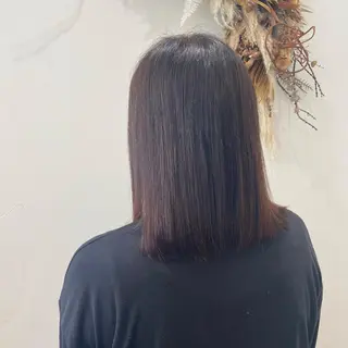 ミディアム 松本 玲菜のヘアスタイル