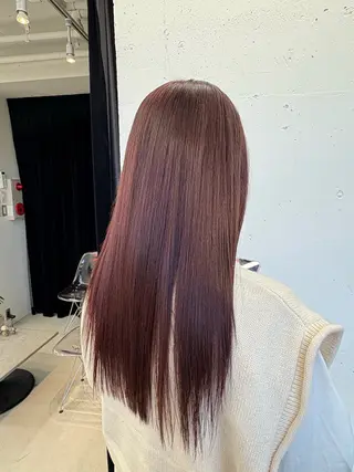 ロング カラー ❣️星野のあ❣️ 優しいダブルブリーチのヘアスタイル