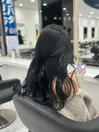 ロング 渋谷🥇wカラー 特化美容師のヘアスタイル