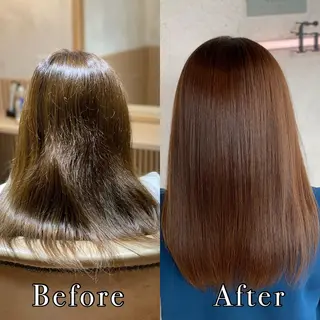 セミロング 髪質改善　field チカモリ　ヒカルのヘアスタイル