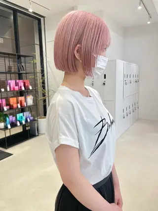 ショート カラー GO TODAY SHAiRE SALON 梅田NU茶屋町店所属・今村彩巴 ボブ/ストレートのヘアスタイル