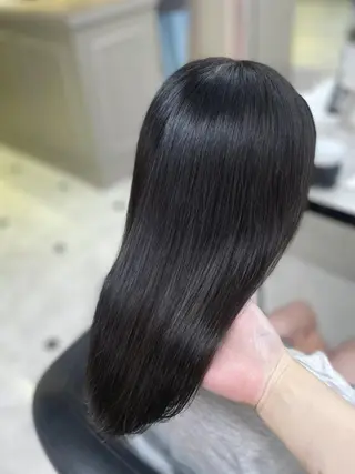 カラー 重くない🤍韓国 暗髪/銀座美容室のヘアスタイル