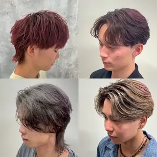 メンズ 🫟フェザーパーマ 職人🛠️🫟✂藤原のヘアスタイル