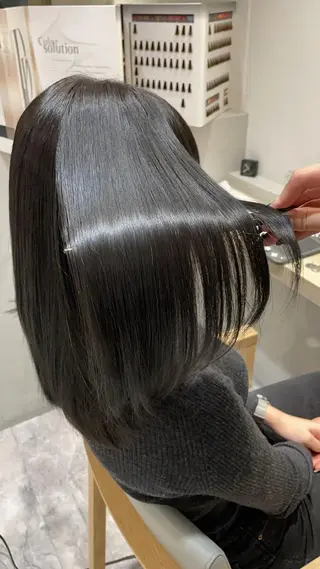 セミロング カラー 【SIUN】健太郎 髪質改善/透明感のヘアスタイル