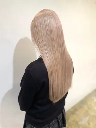 ロング miyu ハイトーンモデル募集のヘアスタイル