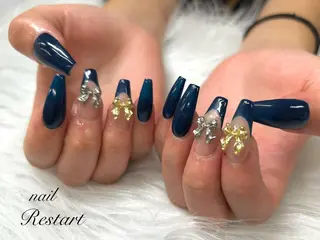 ロング nail Restart所属・Restart YURIのネイルデザイン