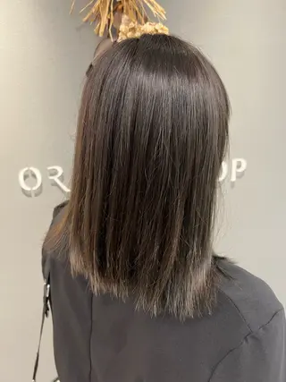 ミディアム カラー 巻ける美髪矯正/ 韓国ヘア/yutaのヘアスタイル