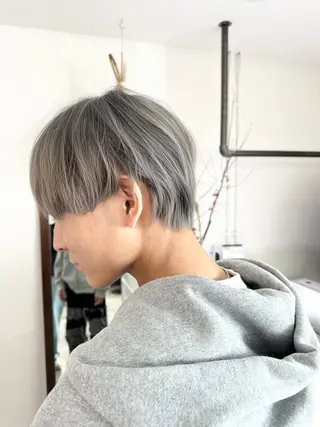 ショート カラー メンズ 【バレイヤージュ】 kentoのヘアスタイル