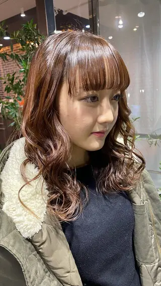 セミロング カラー メンズ designcolo r/似合わせNOKAのヘアスタイル