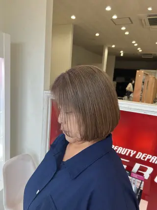 ショート カラー 太白区白髪ぼかし/ ボブカット/千葉達人のヘアスタイル