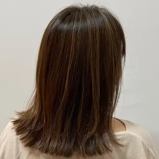 ミディアム 【白髪ぼかし】 愛甲竜佑のヘアスタイル