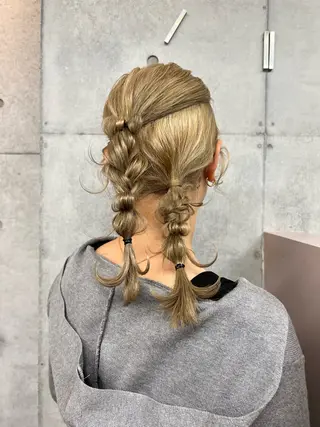 カコ/レイヤーカット ヘアアレンジのヘアスタイル