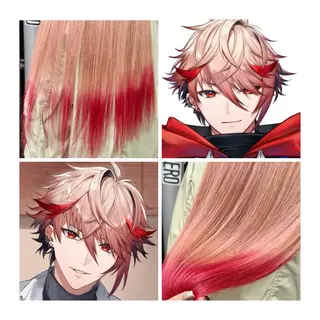 ミディアム カラー GARU-ガル-所属・TSUNO🦖 派手髪/オタク美容師のヘアスタイル