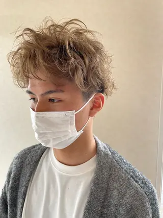パーマ メンズ 金田 恭平のヘアスタイル