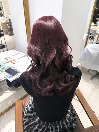 セミロング 髪質改善”艶"カラー 🤍Hono🐶のヘアスタイル