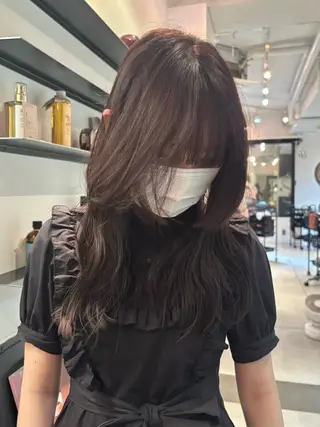 カラー rizu ボブヘアのヘアスタイル