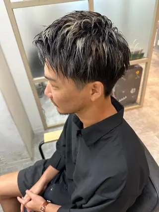 ショート カラー メンズ EMANON新宿南口所属・🦄中性ウルフ ☁️Shiori🦄のヘアスタイル