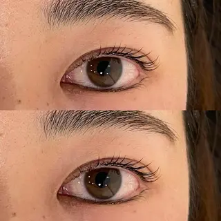 マツエク・マツパ 超透明感カラー🦋韓 国羽エクステ🪽🫧のヘアスタイル