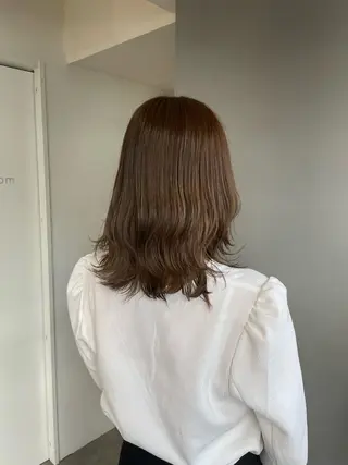 セミロング soyon心斎橋所属・♡透明感/艶カラー/ M a I ♡のヘアスタイル