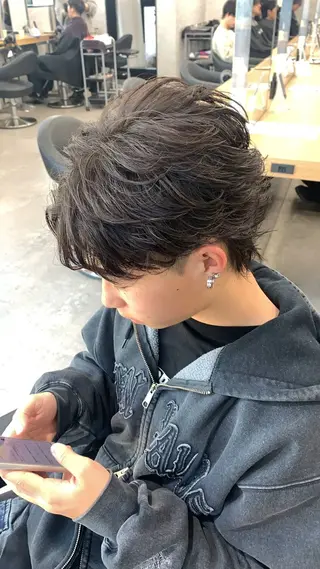 パーマ メンズ メンズ🐺カラー／ 垢抜け🔥木村晴希のヘアスタイル