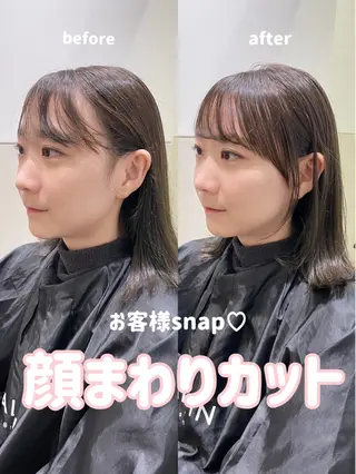 セミロング SALOWIN 武蔵小杉所属・岩田菜央 《武蔵小杉》のヘアスタイル